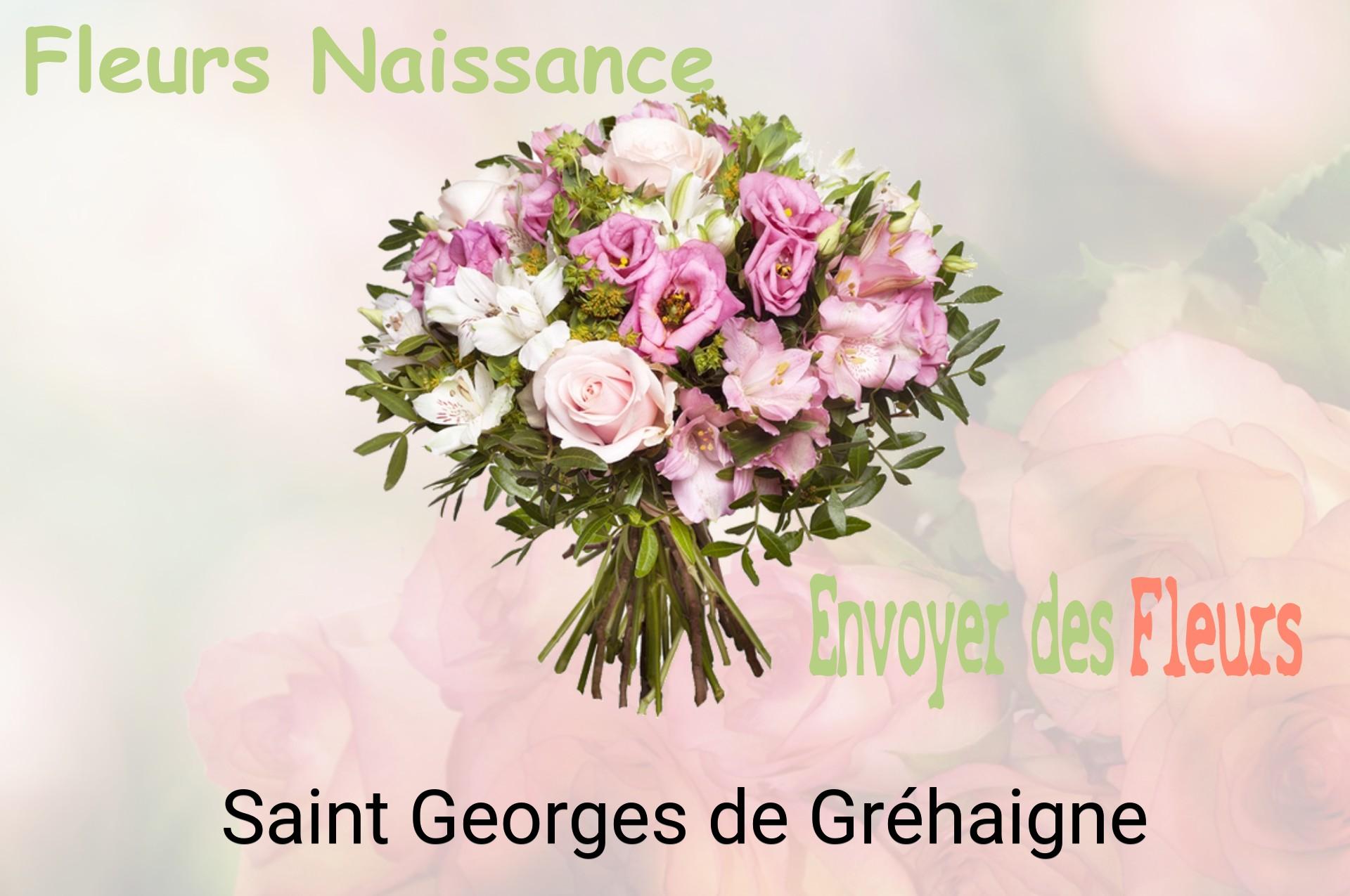 Bouquet de fleurs de naissance livré à Saint-Georges-de-Gréhaigne